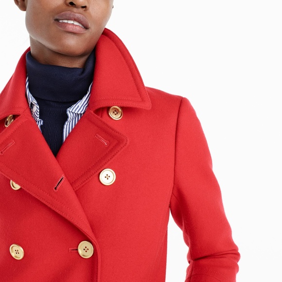 NWT J. Crew Andover Peacoat by Nelo Gori In Wool Cashmere - Heathered Gray | 0P - Picture 9 of 9